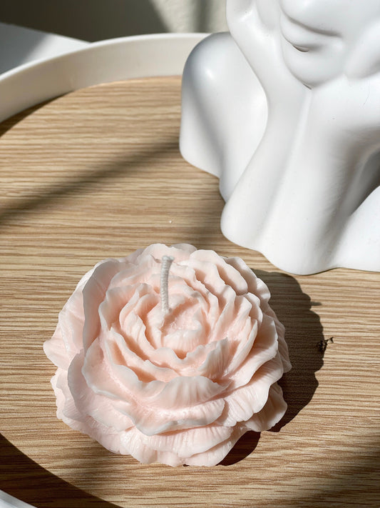 Peony Flower Candle